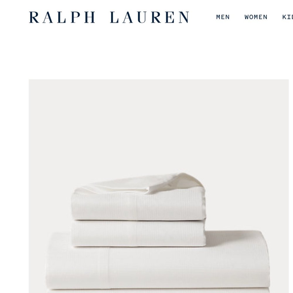 NWT Ralph Lauren Lovan Jacquard Full Flat Sheet